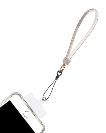 Diamond Bracelet Phone Lanyard Wristbands - SILVER (Only Ground Shipping)