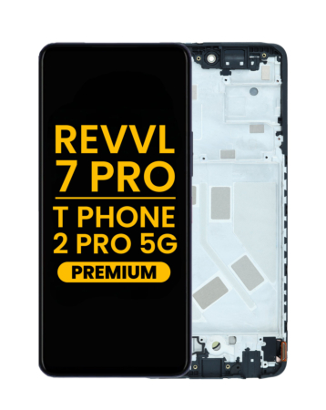 OLED Assembly with Frame for T-Mobile Revvl 7 Pro / T Phone 2 Pro 5G (Premium)