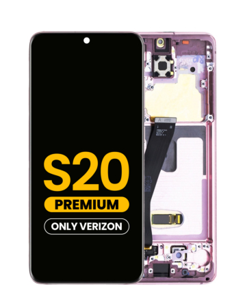 Shop the OLED assembly with frame for the Galaxy S20 G980 and G981, Verizon UW, in Cloud Pink, Premium.