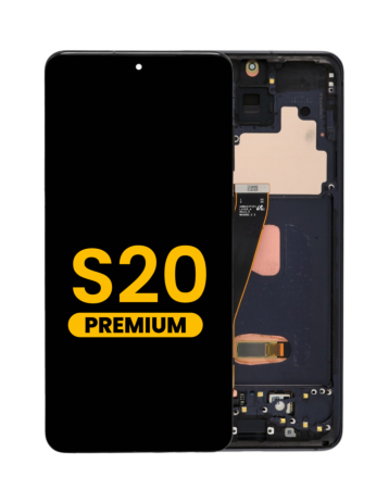 Shop the OLED assembly with frame for the Galaxy S20 G980 and G981, not compatible with Verizon, in Cosmic Black, Premium.