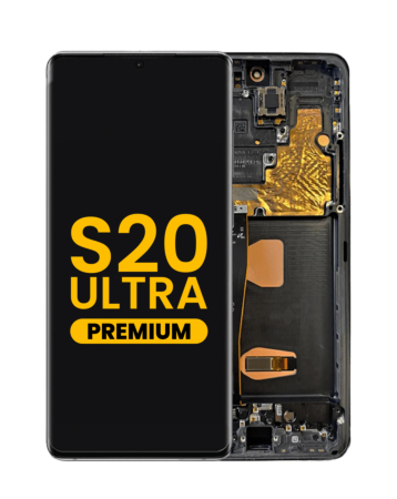 Shop the OLED Assembly with Frame for Galaxy S20 Ultra G988 in Cosmic Black, Premium.
