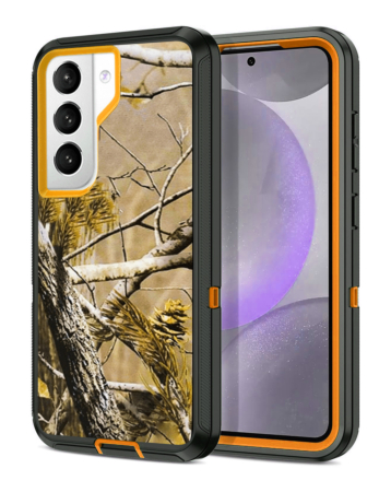 Heavy Duty Case for Galaxy S21 (CAMO ORANGE) (Only Ground Shipping)
