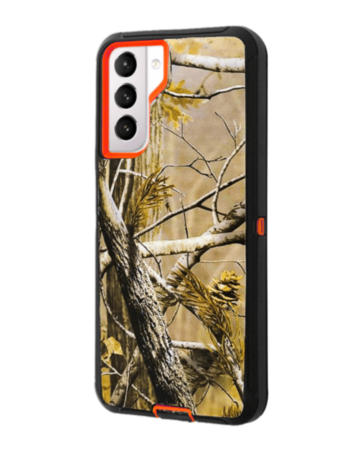 Heavy Duty Case for Galaxy S21 Plus (CAMO ORANGE) (Only Ground Shipping)
