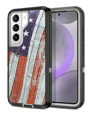 Heavy Duty Case for Galaxy S21 (US FLAG) (Only Ground Shipping)