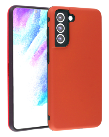 Full Cover New Design Silicone Case - RED for Galaxy S21 Plus (Only Ground Shipping)