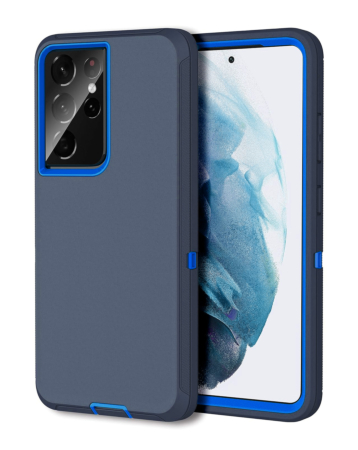 Heavy Duty Case for Galaxy S21 Ultra (NAVY BLUE) (Only Ground Shipping)