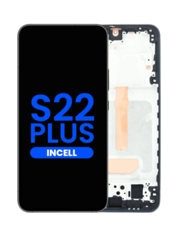 LCD Assembly with Frame for Galaxy S22 Plus (S906) (PHANTOM BLACK) (Aftermarket Incell) (Does not support Fingerprint)