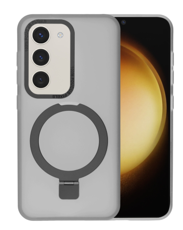 Carbon Wireless Charging Case with Ring Stand - CLEAR for Galaxy S23 (Only Ground Shipping)
