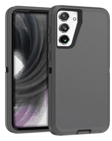 Heavy Duty Case for Galaxy S23 FE (DARK GRAY & BLACK) (Only Ground Shipping)