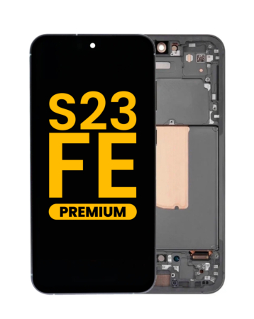 Order the OLED Assembly with Frame for Galaxy S23 FE 5G S711 in graphite, premium edition.
