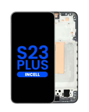 LCD Assembly with Frame for Galaxy S23 Plus (S916) (PHANTOM BLACK) (Aftermarket Incell) (Does not support Fingerprint)
