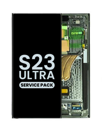 Order the OLED assembly with frame for Galaxy S23 Ultra S918 in green. Service pack.