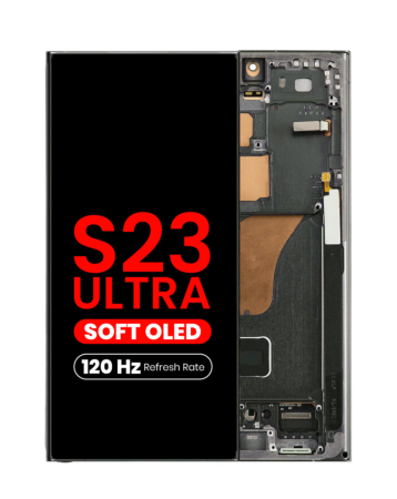 OLED Assembly with Frame for Galaxy S23 Ultra (S918) (GREEN) (Aftermarket Pro Soft Oled / 120HZ)