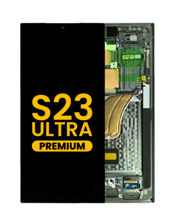 Grab wholesale deals on the OLED assembly with frame for Galaxy S23 Ultra S918 in green. Premium quality.