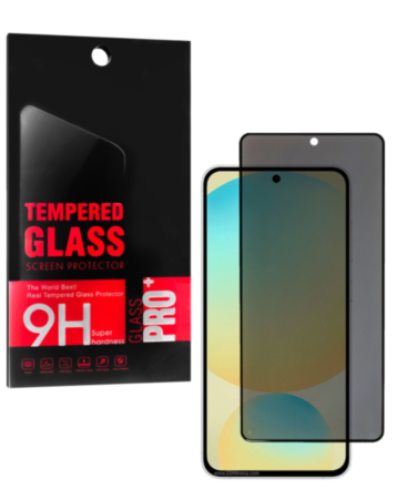 Privacy Tempered Glass for Galaxy S24 FE (Case Friendly / 2.5D / Anti-Spy / 1 Piece)