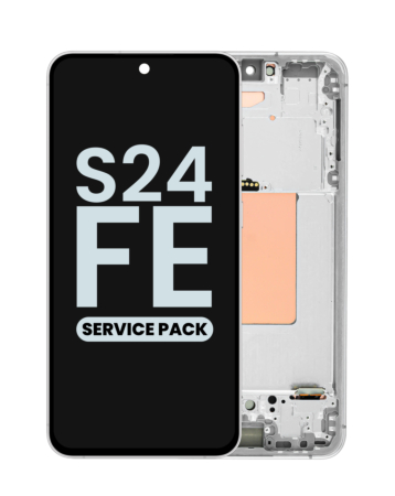 Buy the OLED assembly with frame for Galaxy S24 FE 5G S721 in gray, service pack.