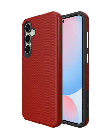 Shock Absorption Protective Dual Layer Case - RED for Galaxy S24 / S25 (Only Ground Shipping)