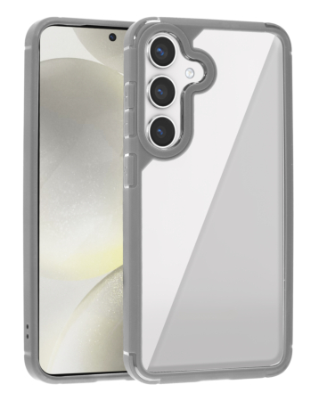 Luxury Shockproof Clear Case - GRAY for Galaxy S24 / S25 (Only Ground Shipping)
