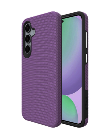 Shock Absorption Protective Dual Layer Case - PURPLE for Galaxy S25 FE (Only Ground Shipping)