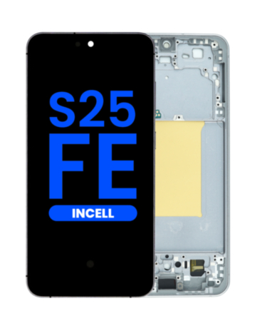 LCD Assembly with Frame for Galaxy S25 FE (S731) (JETBLACK) (Aftermarket Incell) (Does not support Fingerprint)