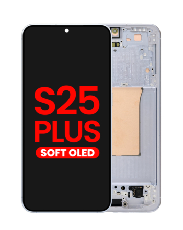 OLED Assembly with Frame for Galaxy S25 Plus (S936) (ICYBLUE) (Aftermarket OLED)