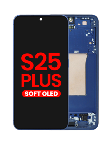 OLED Assembly with Frame for Galaxy S25 Plus (S936) (NAVY) (Aftermarket OLED)
