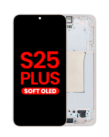 OLED Assembly with Frame for Galaxy S25 Plus (S936) (PINKGOLD) (Aftermarket OLED)