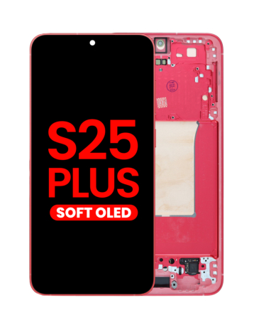 OLED Assembly with Frame for Galaxy S25 Plus (S936) (CORALRED) (Aftermarket OLED)