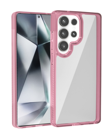 Galaxy S25 Ultra Hybrid Case with Air Cushion Technology - PINK (Only Ground Shipping)
