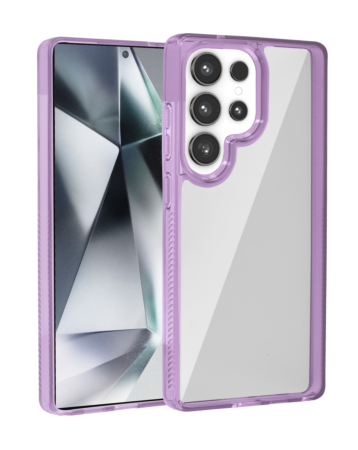 Galaxy S25 Ultra Hybrid Case with Air Cushion Technology - PURPLE (Only Ground Shipping)