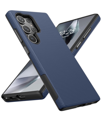 Shock Absorption Protective Dual Layer Case - BLUE for Galaxy S25 Ultra (Only Ground Shipping)