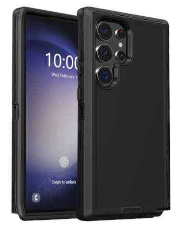 Heavy Duty Case for Galaxy S25 Ultra (BLACK) (Only Ground Shipping)