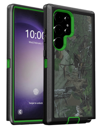 Heavy Duty Case for Galaxy S25 Ultra (CAMO GREEN) (Only Ground Shipping)