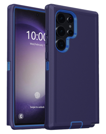 Heavy Duty Case for Galaxy S25 Ultra (NAVY BLUE) (Only Ground Shipping)
