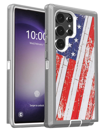 Heavy Duty Case for Galaxy S25 Ultra (US FLAG) (Only Ground Shipping)