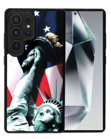 Printing Aluminum Plate Case - Statue of Liberty for Galaxy S25 Ultra (Only Ground Shipping)
