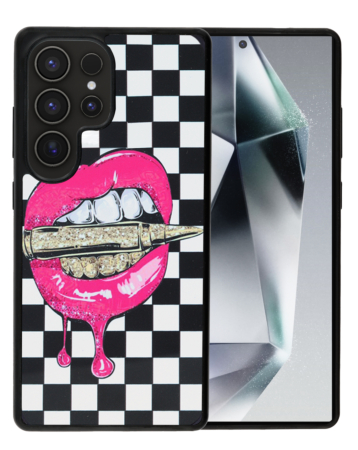 Printing Aluminum Plate Case - LIPS for Galaxy S25 Ultra (Only Ground Shipping)