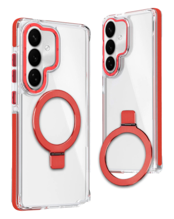 Magnetic Circle Stand with MagSafe Case - RED for Galaxy S26 Plus (Only Ground Shipping)