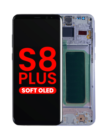 Shop the OLED assembly with frame for Galaxy S8 Plus G955 in Orchid Gray, aftermarket OLED.
