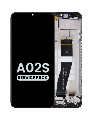 Stock up on the LCD assembly with frame for Galaxy A02S A025U 2020, North America Version, service pack.