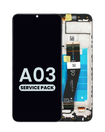 Buy the LCD Assembly with Frame, Service Pack, for Galaxy A03 A035G 2021.