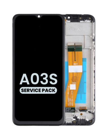 Purchase the LCD Assembly with Frame for Galaxy A03s A037F 2021 Service Pack.