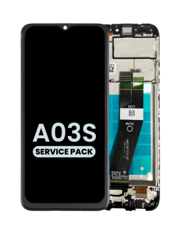 Grab wholesale deals on the LCD Assembly with Frame for Galaxy A03s A037G 2021 Service Pack.
