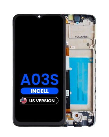 Grab wholesale deals on the LCD Assembly with Frame, US Version, Aftermarket Incell, for Galaxy A03s A037U 2021.