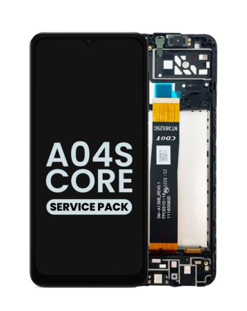 Buy the LCD Assembly with Frame for Galaxy A04s Core A047 2022 Service Pack.