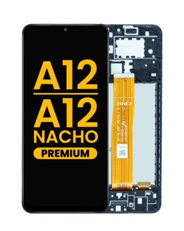 Shop the LCD assembly with frame for Galaxy A12 A125 2020 or A12 Nacho A127 2021 premium.
