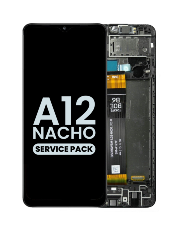 Stock up on the LCD assembly with frame for Galaxy A12 Nacho A127 2021, service pack.
