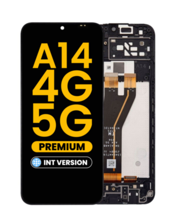 Buy the LCD Assembly with Frame for Galaxy A14 4G A145F A145M 2023 and A14 5G A146B 2023, Premium.