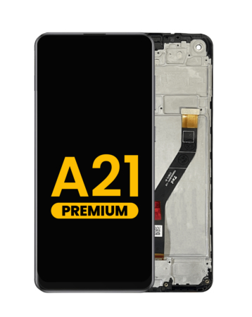 Grab the wholesale deals on the LCD Assembly with Frame for Galaxy A21 A215 2020 Premium.
