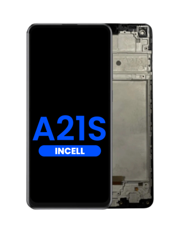 Purchase the LCD Assembly with Frame for Galaxy A21s A217 2020 Aftermarket Incell.
